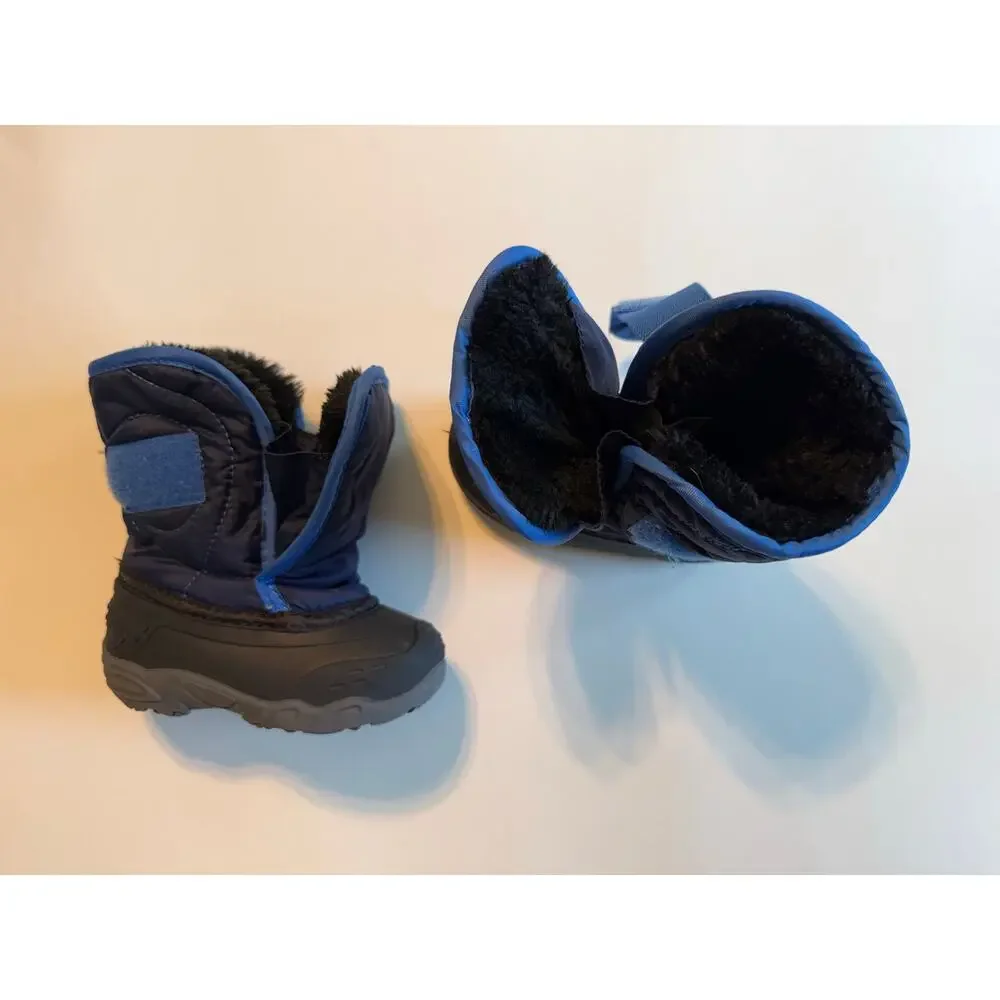 Kamik Toddler Snowybug Winter Boots Size 6 M Navy Blue Waterproof